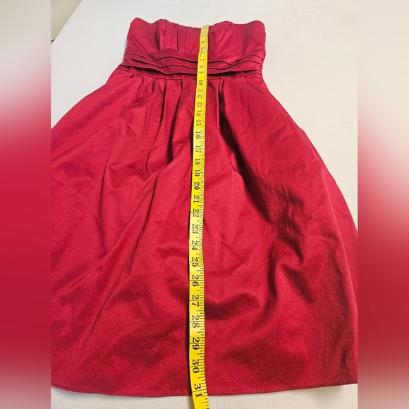 David's Bridal /Women's Red Apple Strapless Dress 2 Elegant, Cocktail, - Picture 6 of 8